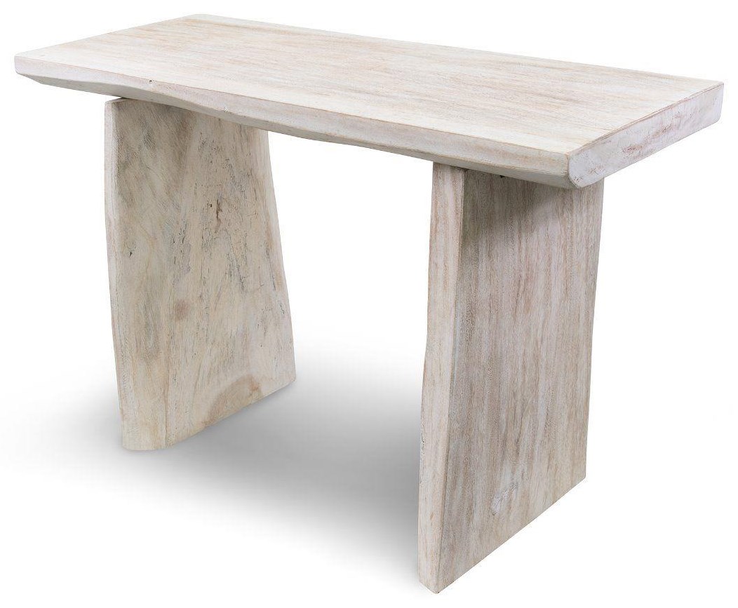 Whitewash wood console table cheap